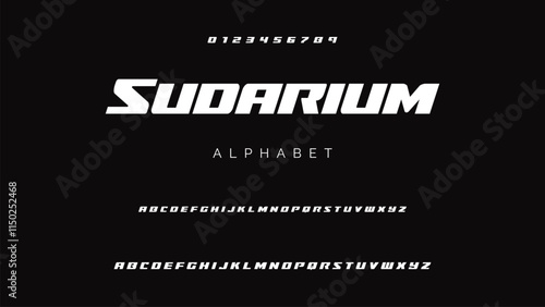 Creative font. Modern abstract digital tech font. Logo creative font, type, technology, movie, digital, music, movie. Fonts and illustration in vector format.