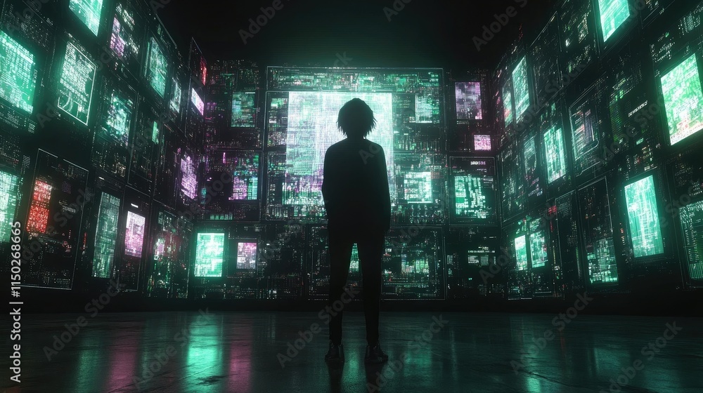 Floating holographic interfaces in a dark room Floating holographic interfaces in a dark room