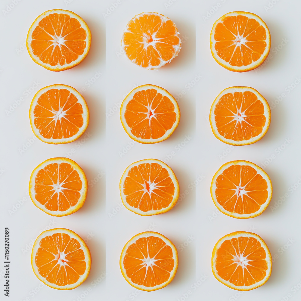 Delicious tangerines cut out on white background. Delicious tangerines cut out on white background.