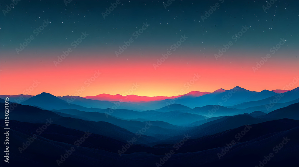 Minimalist Dawn Gradient Background for New Beginnings - Ideal Copy Space for Hopeful Designs and Branding Minimalist Dawn Gradient Background for New Beginnings - Ideal Copy Space for Hopeful Designs and Branding