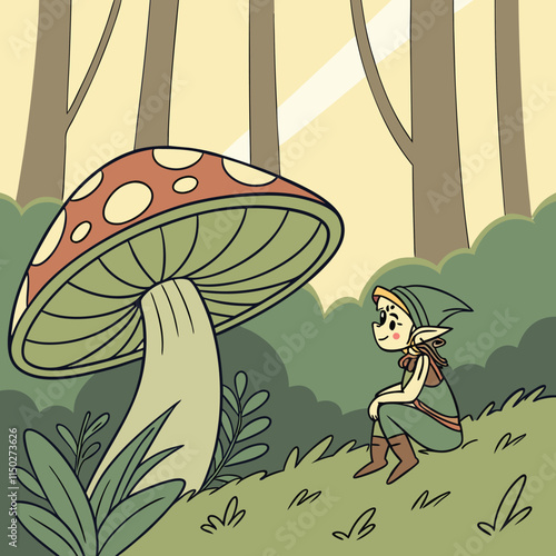 a-tiny-elf-sitting-on-a-mushroom-.eps