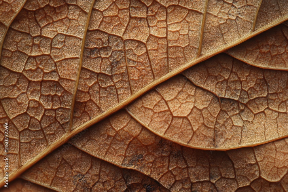 Obraz premium Dried Leaf Cellular Structure Detailed Close Up