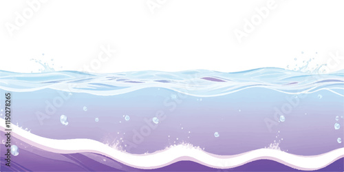 Abstract Ocean Texture in Purple & White: A serene, flowing watercolor texture representing abstract ocean waves in purple and white hues, ideal for backgrounds, banners, and abstract design work."
