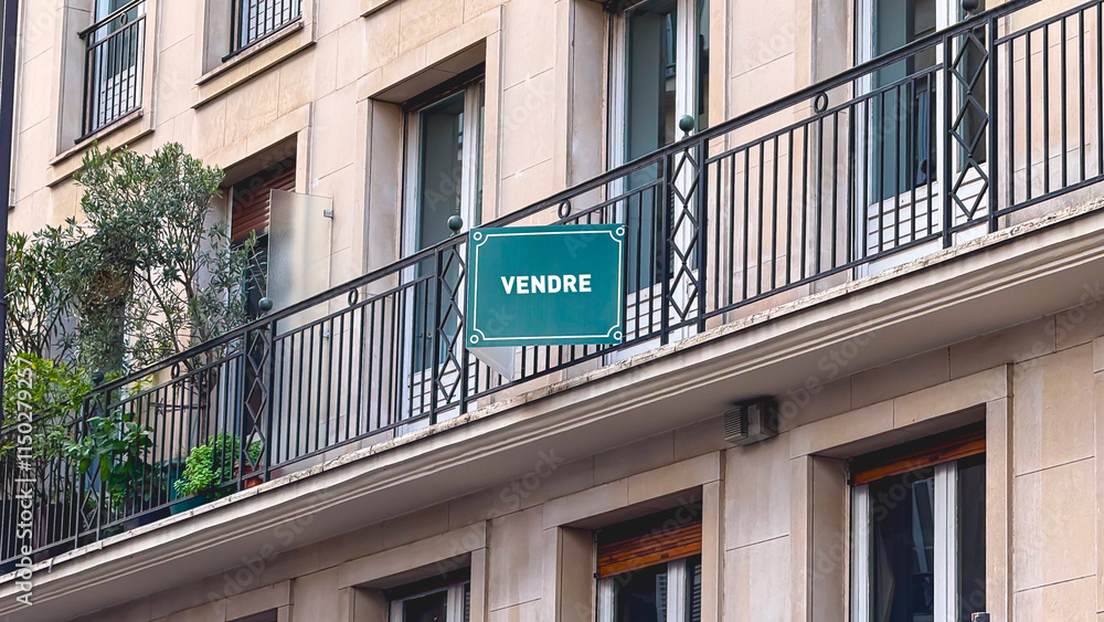 Une affiche d'appartement à vendre. Une affiche d'appartement à vendre.