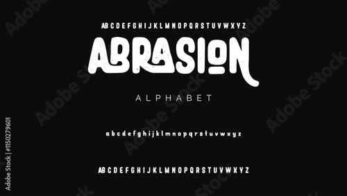 Craft vintage typeface design. Graphic display alphabet. Fantasy type letters. Latin characters, numbers. Vector illustration. Old badge, label, logo template.