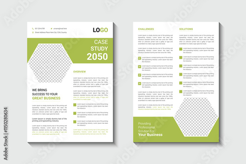 Case study flyer template design