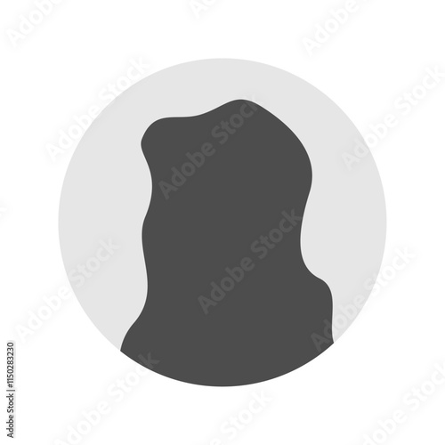 Vector flat illustration. Icons of man and woman. Avatar, user profile, person icon, profile picture. Suitable for social media profiles, icons, screensavers and as a template. Business concept.