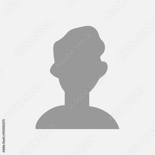 Vector flat illustration. Icons of man and woman. Avatar, user profile, person icon, profile picture. Suitable for social media profiles, icons, screensavers and as a template. Business concept.