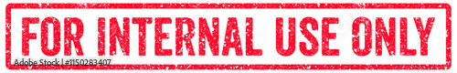 Foto For Internal Use Only Stamp Transparent Seal, Red Grunge For Internal Use Only W