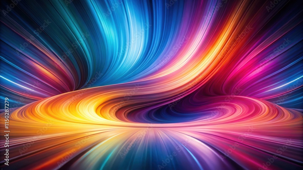 Fototapeta premium Abstract Swirling Vibrant Hues A Dynamic Composition of Colorful, Intertwined Lines and Curves Creating a Hypnotic Visual Effect
