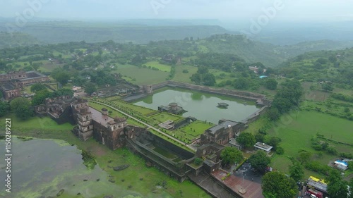 Jahaz Mahal or Ship Palace in Mandu, Madhya Pradesh, India photo