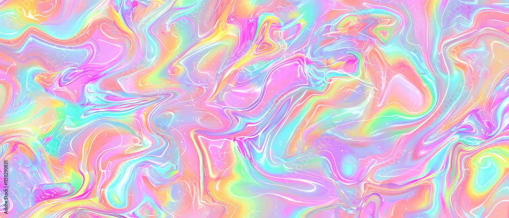 Fototapeta premium Colorful abstract swirl design digital art vibrant background contemporary creative concept for modern aesthetics