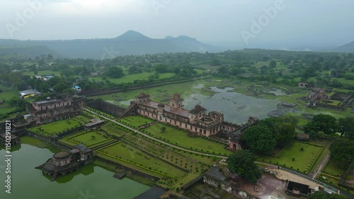 Jahaz Mahal or Ship Palace in Mandu, Madhya Pradesh, India photo