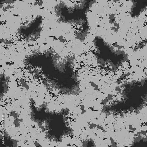 Seamless pattern military gray camouflage grunge