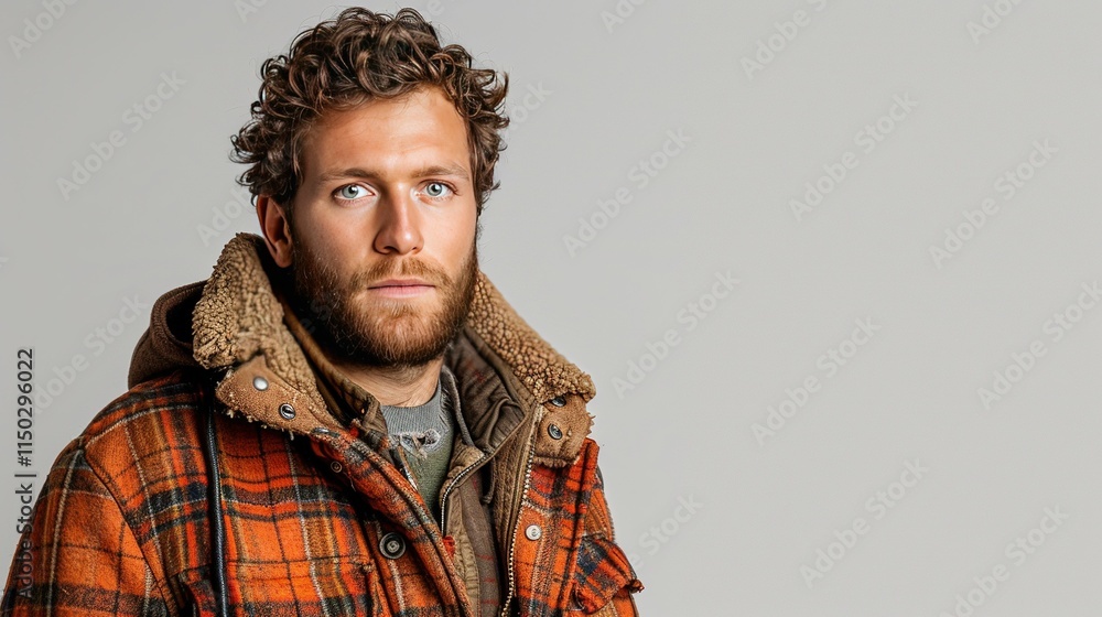 Fototapeta premium Orange coat on white background UHD wallpaper