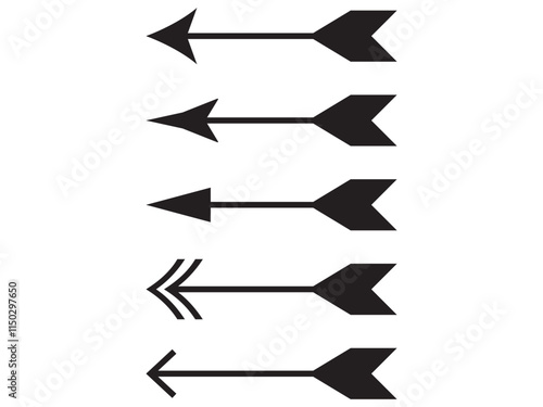 set of black arrows