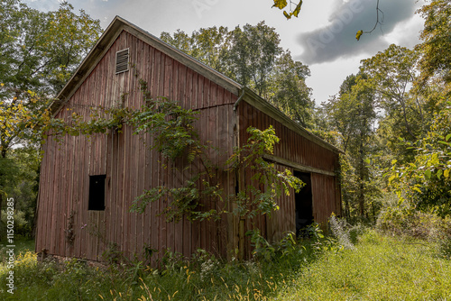 Abandoned barn in the Delaware Water Gap National Recreation Area photo