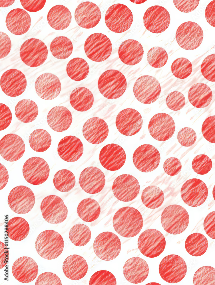 Red dot pattern, generative AI Red dot pattern, generative AI