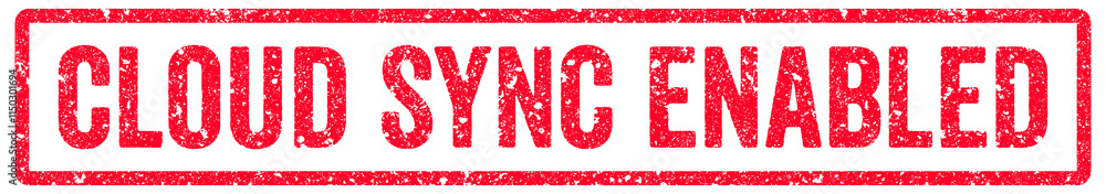 Cloud Sync Enabled Stamp Transparent Seal, Red Grunge Cloud Sync Enabled Word Rubber Stamp Seal Cloud Sync Enabled Stamp Transparent Seal, Red Grunge Cloud Sync Enabled Word Rubber Stamp Seal