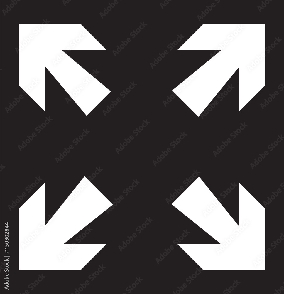 arrow maximize icon two arrows expand icons resize zoom scale icon