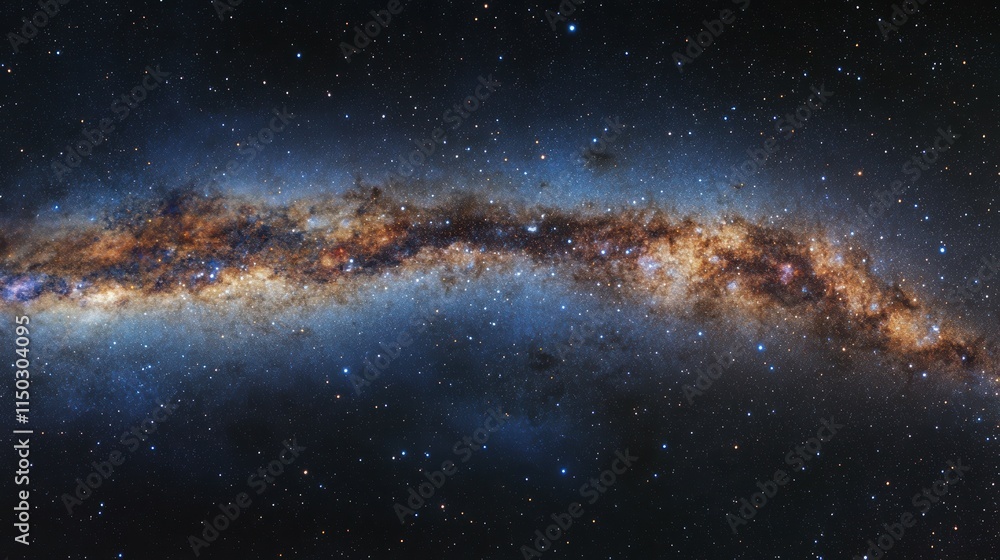 Exploring the milky way cosmic imagery of nebulae and vibrant stars in deep space Exploring the milky way cosmic imagery of nebulae and vibrant stars in deep space