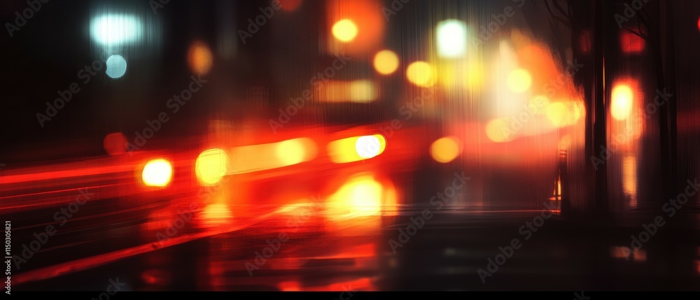 Serene urban nightscape captivating out of focus city lights photography Serene urban nightscape captivating out of focus city lights photography