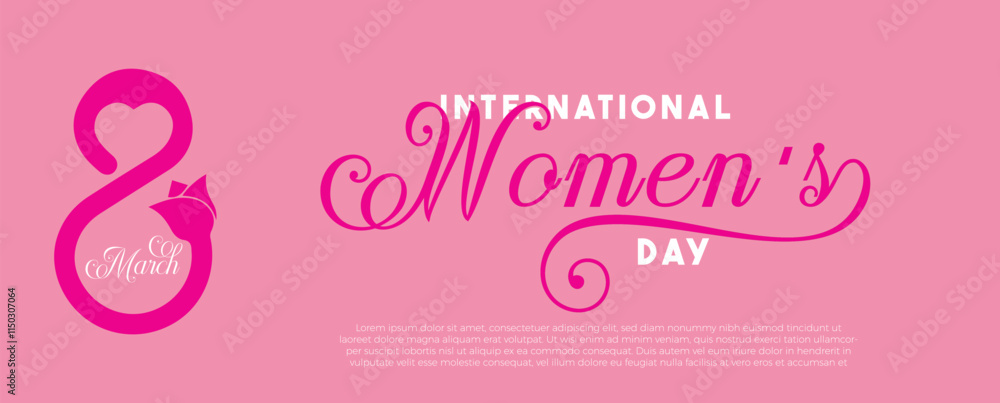 International Women's Day Poster Design vector International Women's Day Poster Design vector