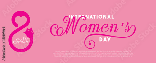 International Women's Day Poster Design vector