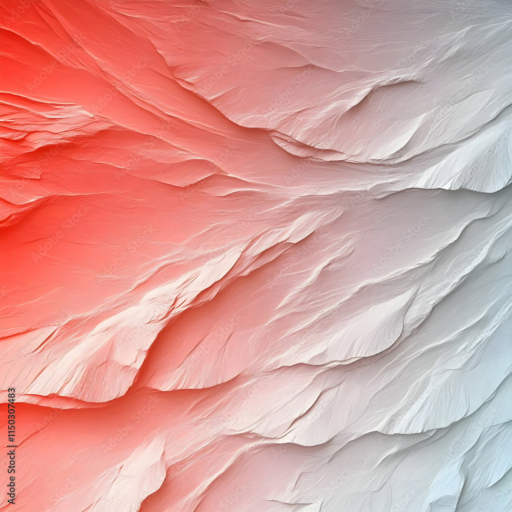 Fototapeta premium Abstract Red and White 3D Texture