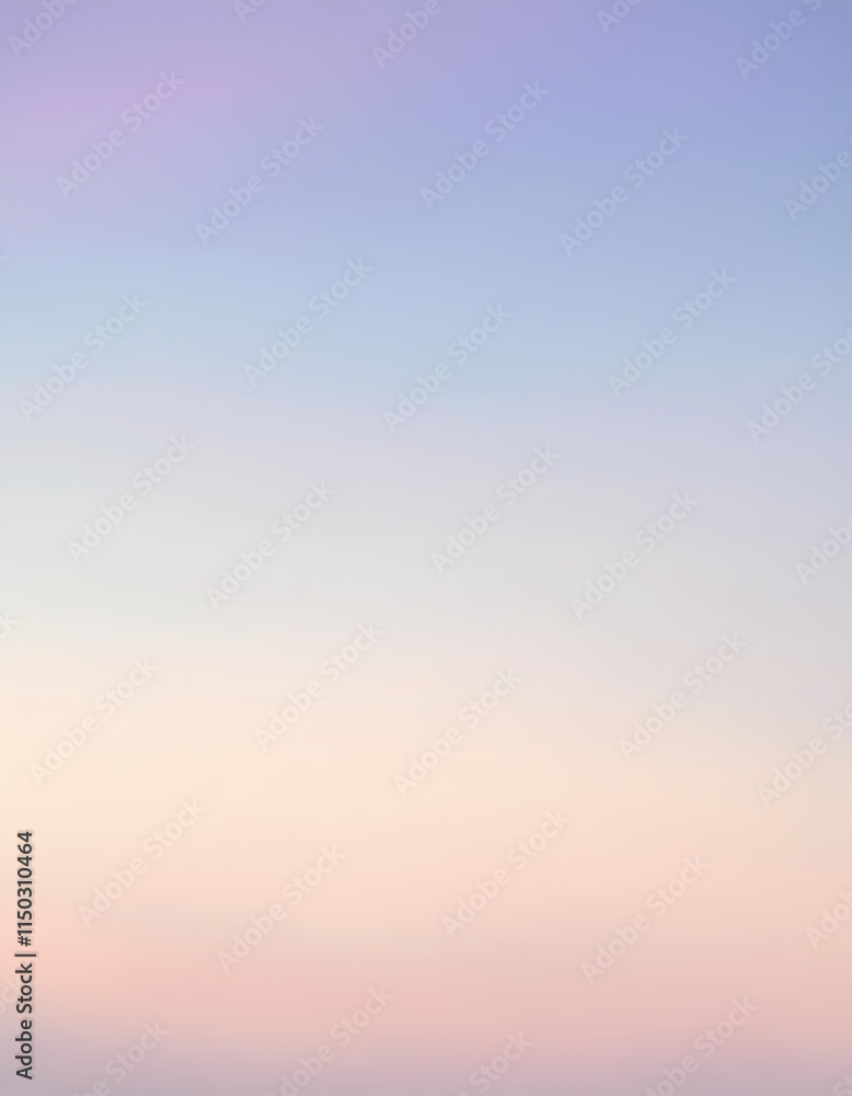 Obraz premium Pastel Sky Gradient Background Soft Pink Purple and Blue Hues at Dawn or Dusk