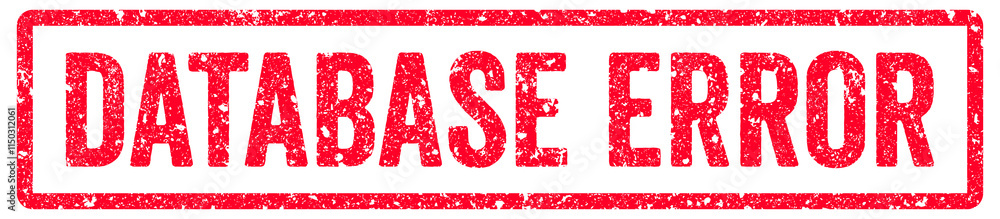 Database Error Stamp Transparent Seal, Red Grunge Database Error Word Rubber Stamp Seal Database Error Stamp Transparent Seal, Red Grunge Database Error Word Rubber Stamp Seal