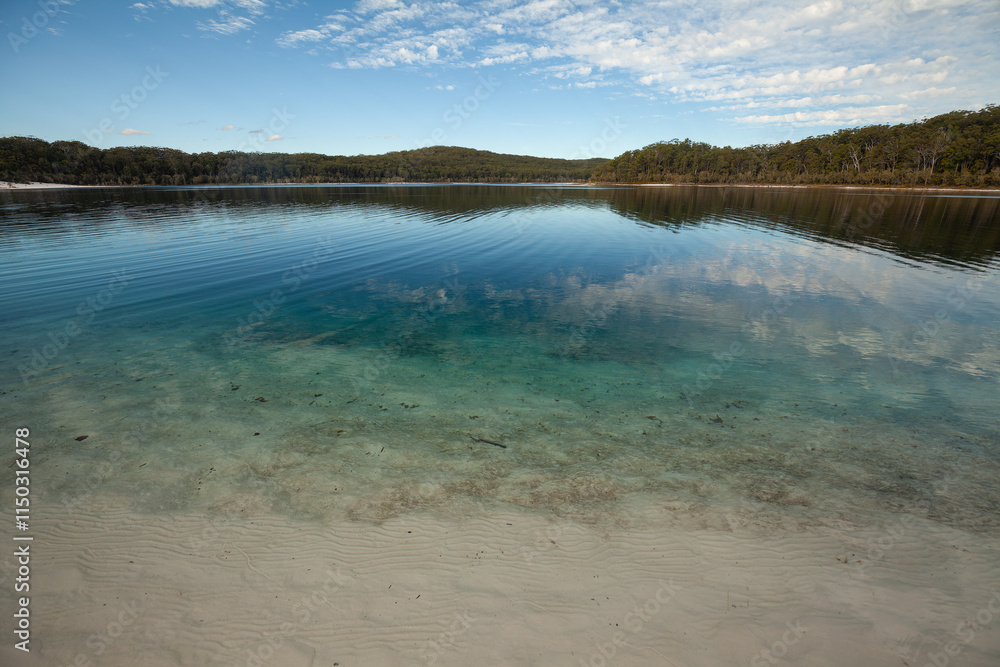 Obraz premium Lake McKenzie auf Fraser Island in Australien Queensland.