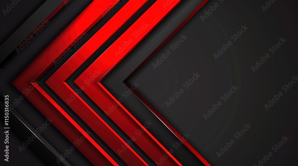 Abstract Red and Black Geometric Shapes Background Abstract Red and Black Geometric Shapes Background