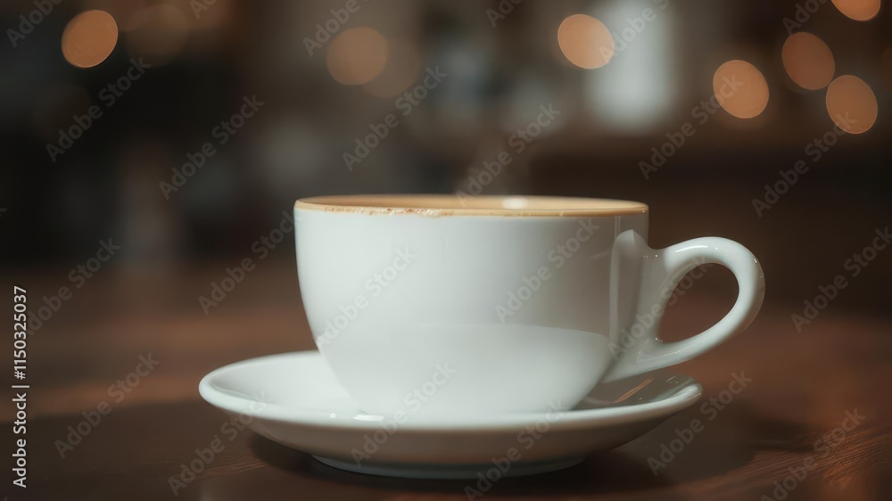 Creamy coffee blur, bokeh lights, aroma, abstract, brown Creamy coffee blur, bokeh lights, aroma, abstract, brown