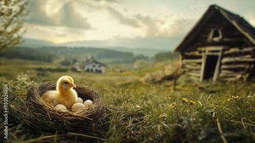 Chickens on the nest, Laying hens