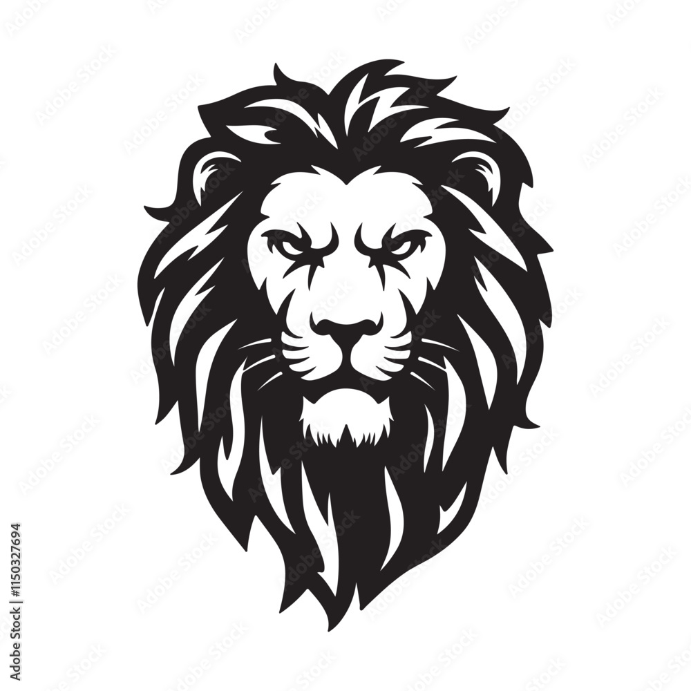 Vector of lion head design on white background. Easy editable layered vector illustration Vector of lion head design on white background. Easy editable layered vector illustration