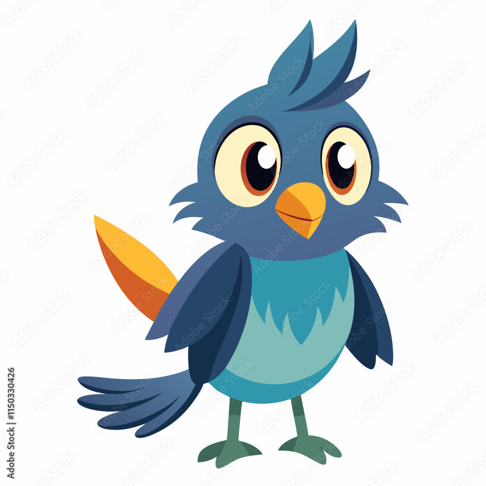 illustration of a cartoon bird