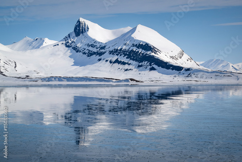 Wallpaper Mural Captivating Arctic Landscape: Fjords and Snowy Peaks Torontodigital.ca
