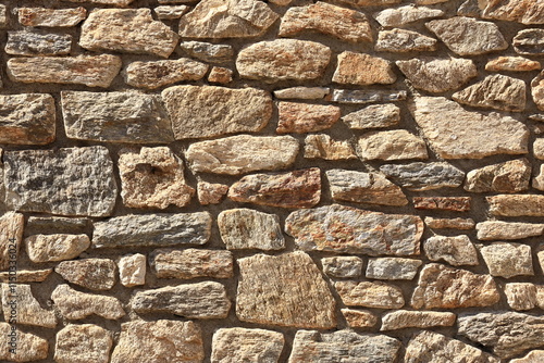 yellow beige sand color stone brick vertical wall