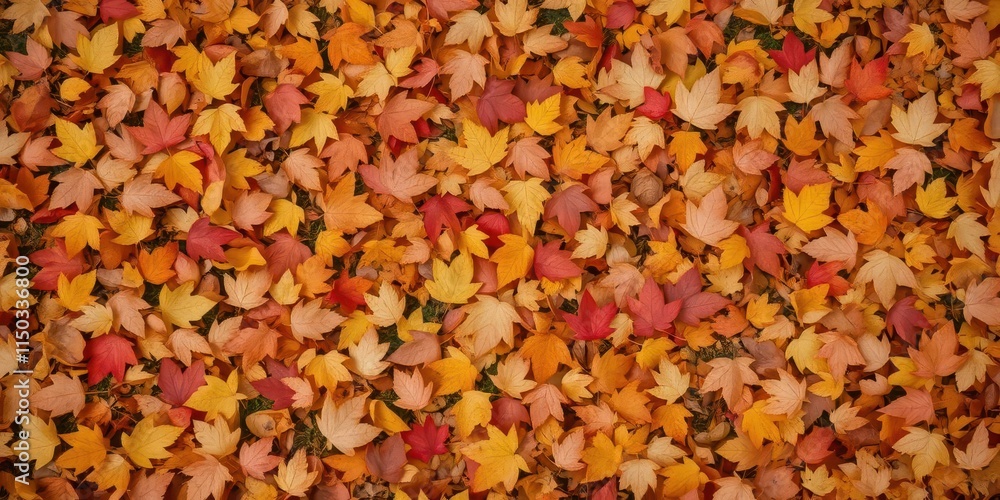 Crisp autumn leaves in vibrant reds, oranges, and yellows blanket the ground, ground cover, red leaves Crisp autumn leaves in vibrant reds, oranges, and yellows blanket the ground, ground cover, red leaves