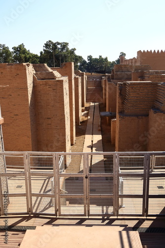 Street of Procession in the ancient city of Babylon, iraq photo