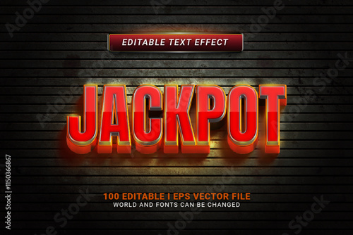 Jackpot Editable Text Effect