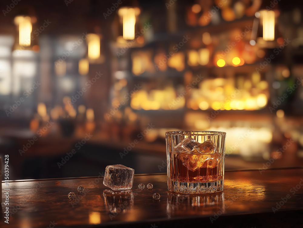 Edles Getränk auf einer Theke in einer stilvollen Bar
Edles Getränk auf einer Theke in einer stilvollen Bar