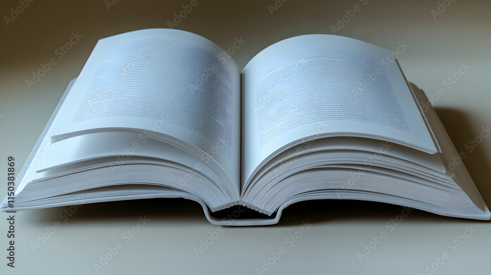 Open book with blank pages, isolated on neutral background. Open book with blank pages, isolated on neutral background.