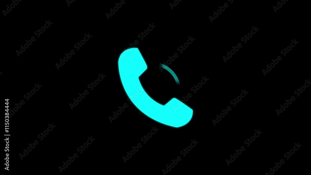 Phone Calling icon with radio wave signal illustrations. Phone Calling icon with radio wave signal illustrations.