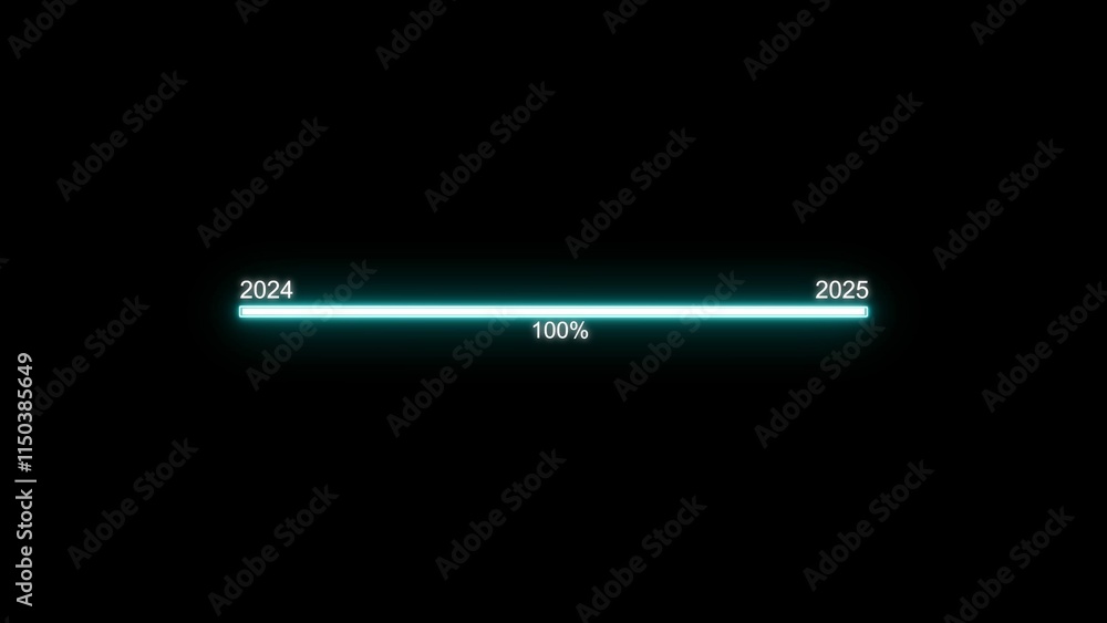 2024 to 2025 year changing concept illustration. 2024 to 2025 year changing concept illustration.