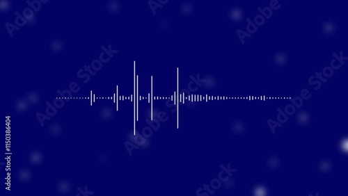 Sound wave rhythm background, technology concept, Sound waves Music equalizer on dark blue background illustrations..
