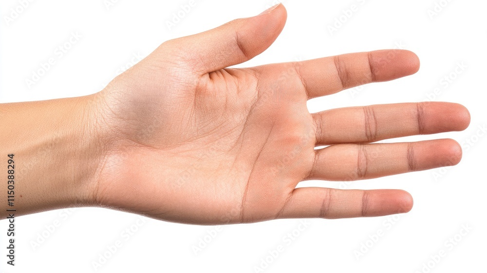 hand isolated on white background hand isolated on white background
