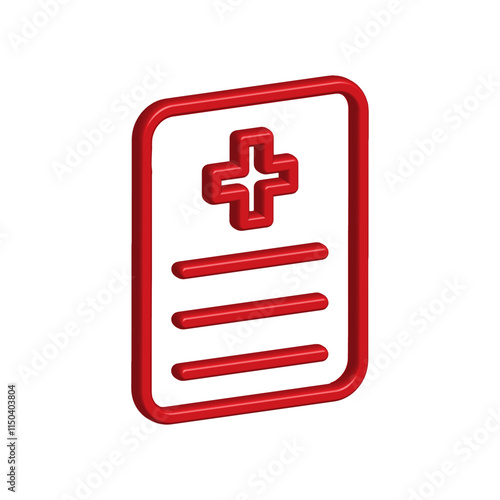 Medical Report icon template