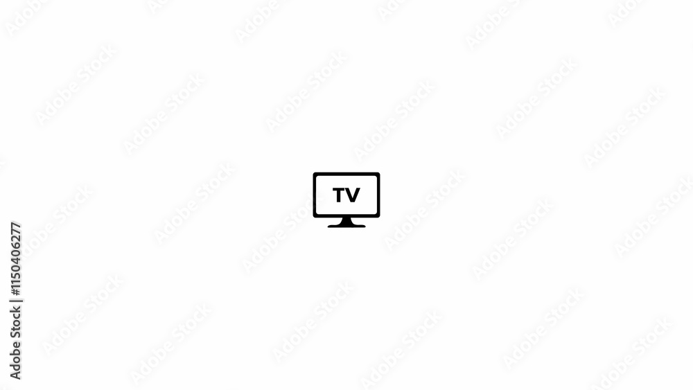Television sign, television icon with monitor screen. simple logotype icon illustration background. Television sign, television icon with monitor screen. simple logotype icon illustration background.